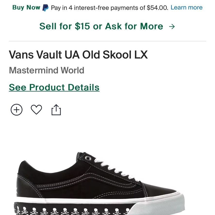 Mastermind X Vans Shoes