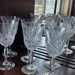 Crystal D’Arques wine glasses