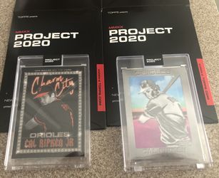 Lot of 2 - Baltimore Orioles - Cal Ripken Jr - Topps Project 2020 Baseball Cards - THICK 130 pt