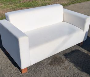 White loveseat sofa