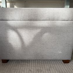 Gray Storage Ottoman