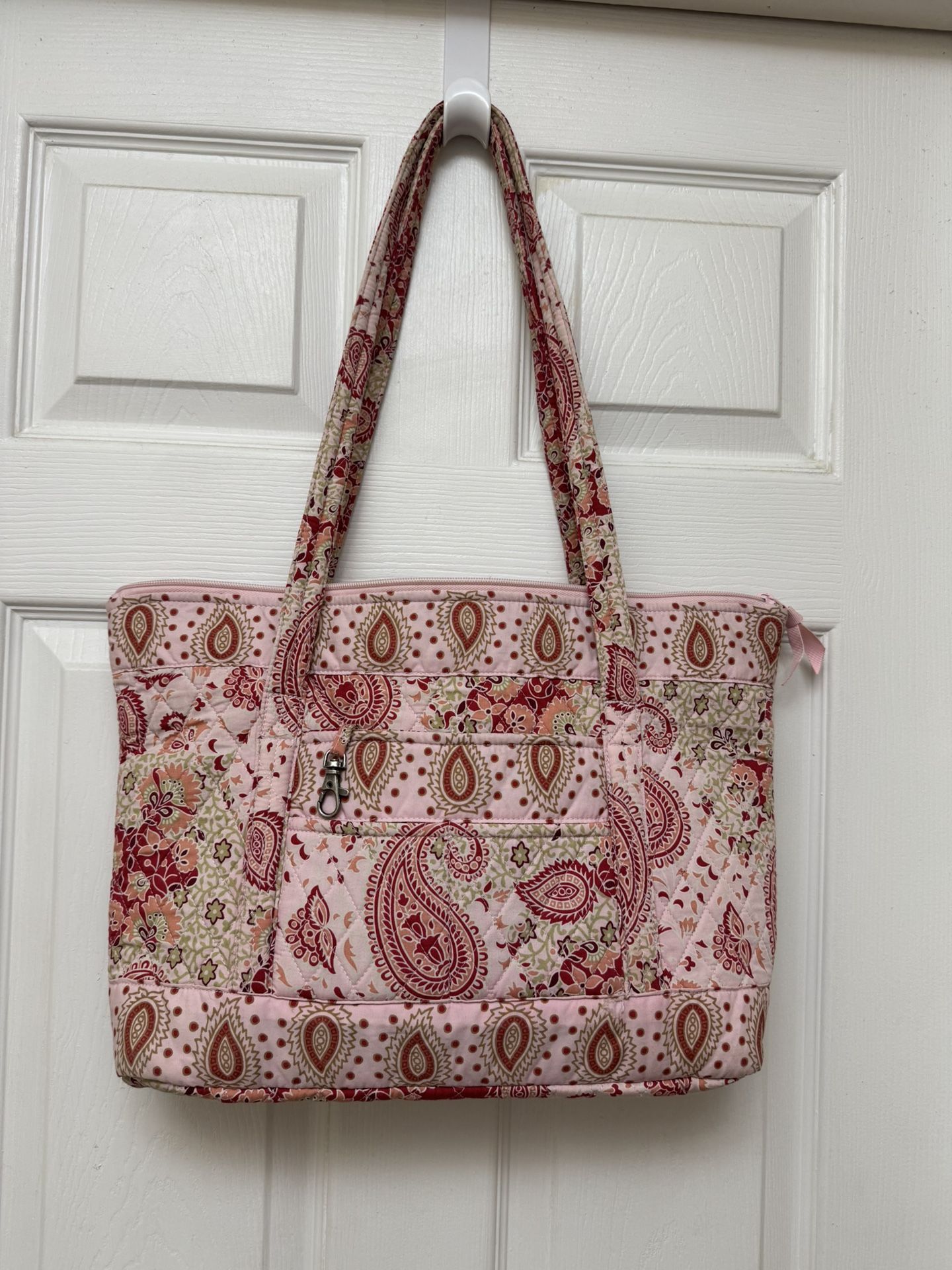 Lemon Hill Floral Pink Tote Bag EUC
