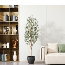 6ft Tall Artificial Olive Tree 