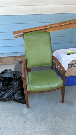 Mid century modern vintage vinyl chair