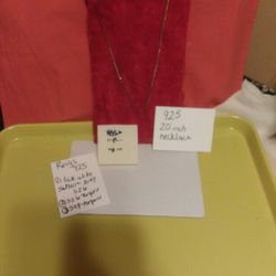 Silver Necklace and Rings