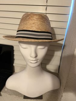 Men Or Women Fedora Straw Hat 7.5 Made In Mexico Spring Summer