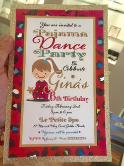 Birthday invitation
