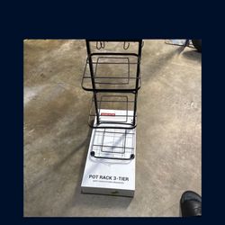 Sakuchi Pots and Pans Organizer for Cabinet, 3 Tiers 