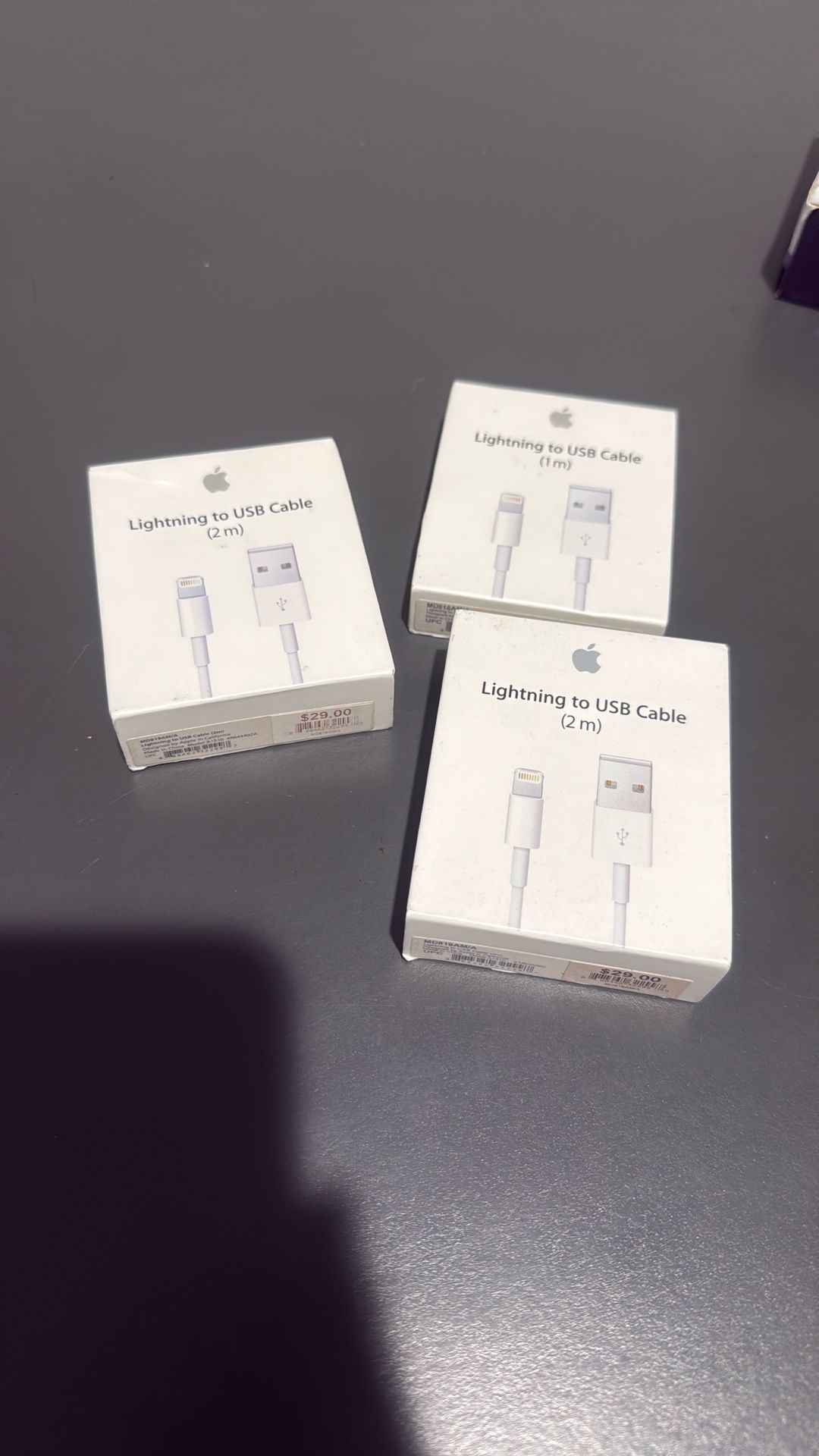 Apple Original 1m And 2m Lighting To USB Cable