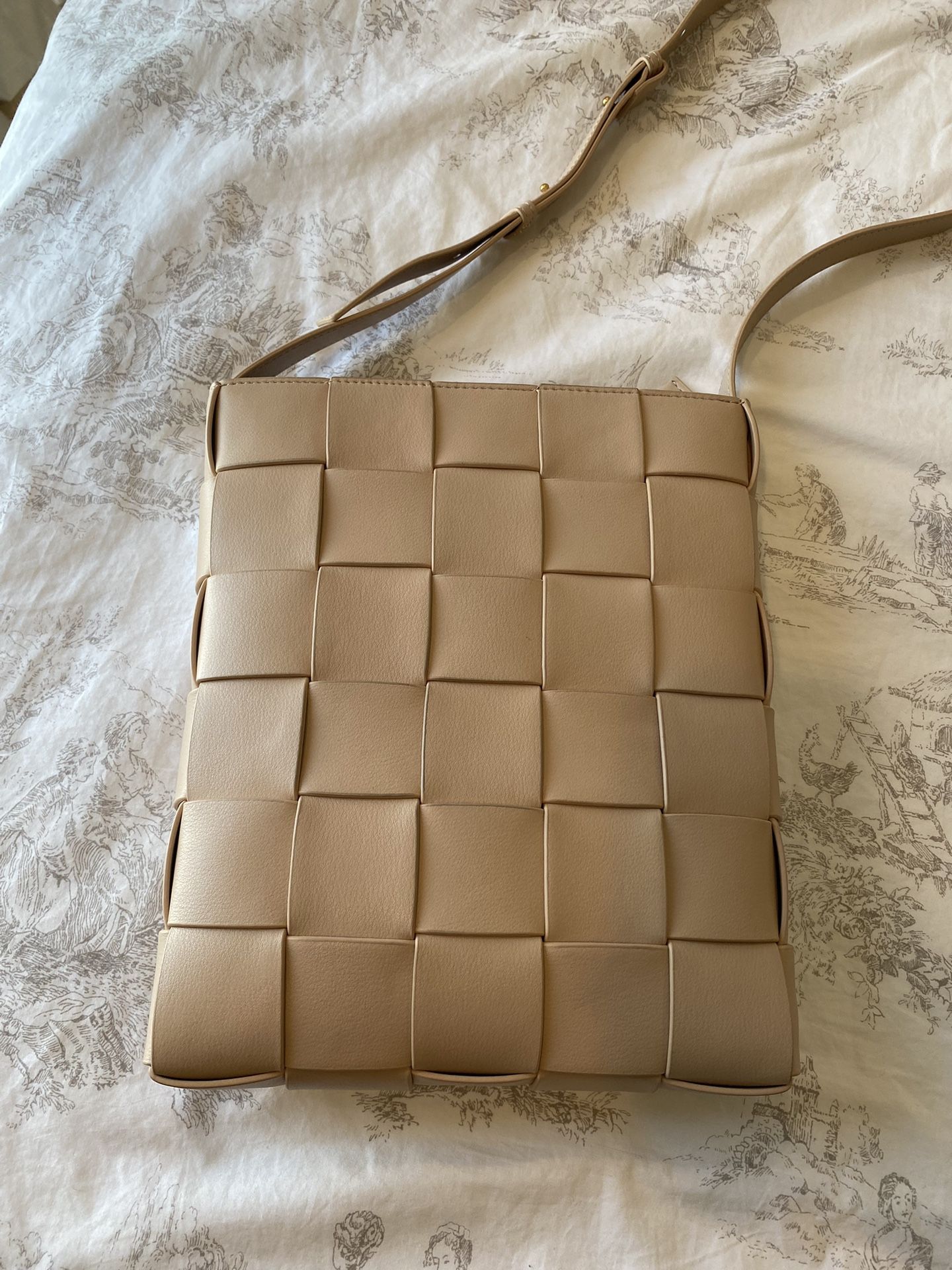 Tiffany & Fred Paris Woven Leather Crossbody
