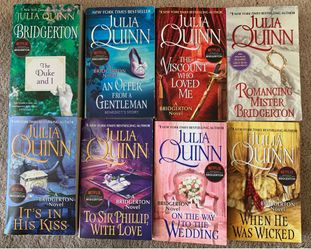 8 Paperback Books Set Author Julia Quinn  Netflix Bridgerton
