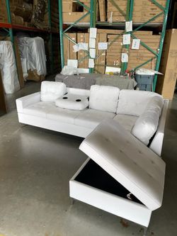 ✅WHITE SECTIONAL SOFA ✅