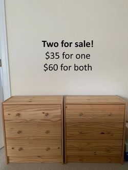 IKEA Rast 3 Drawer Chest Solid Pine Wood 24x27x14in