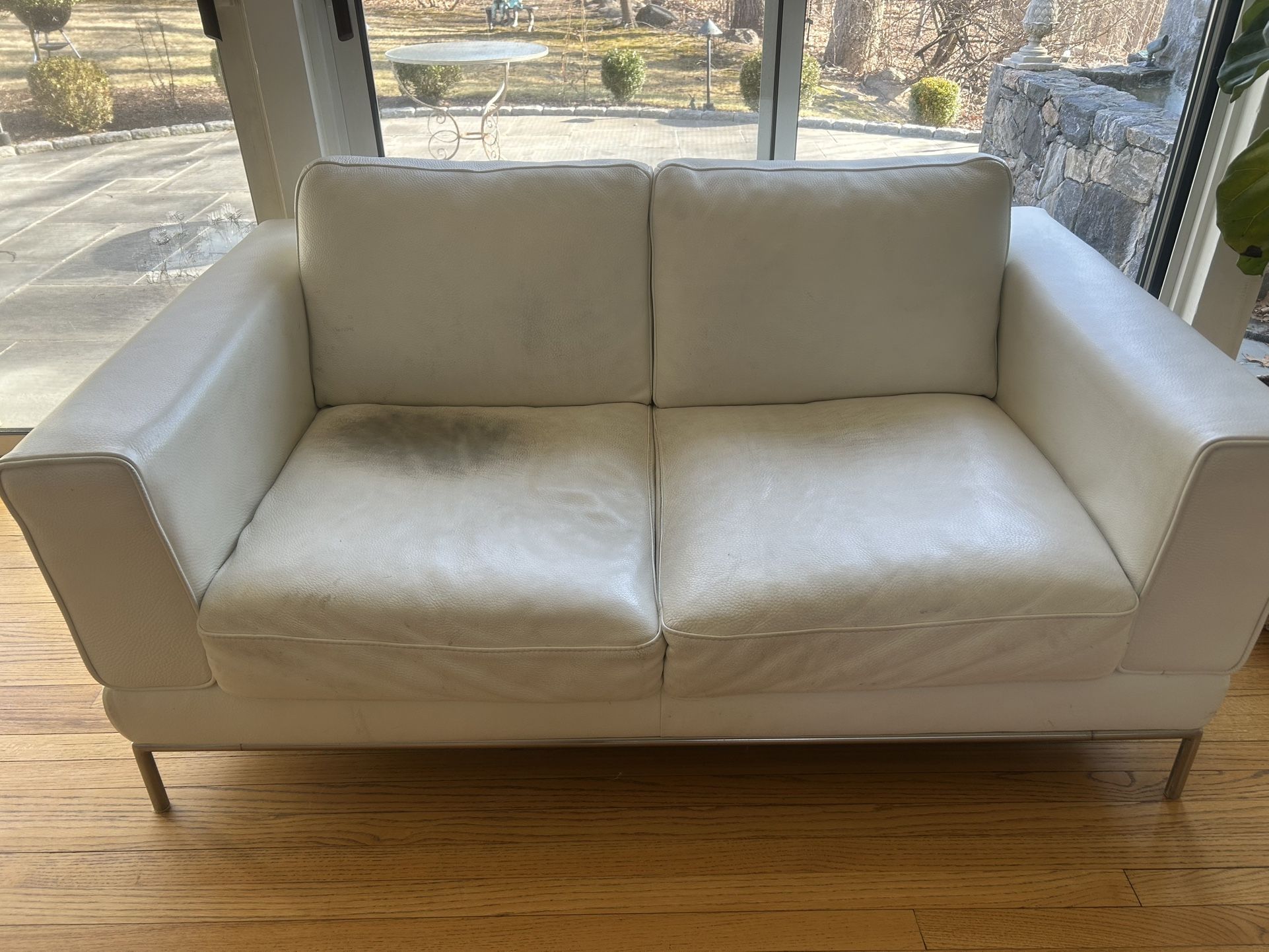 White Leather Couch