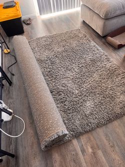 IKEA 8x10 Grey Shag Area Rug