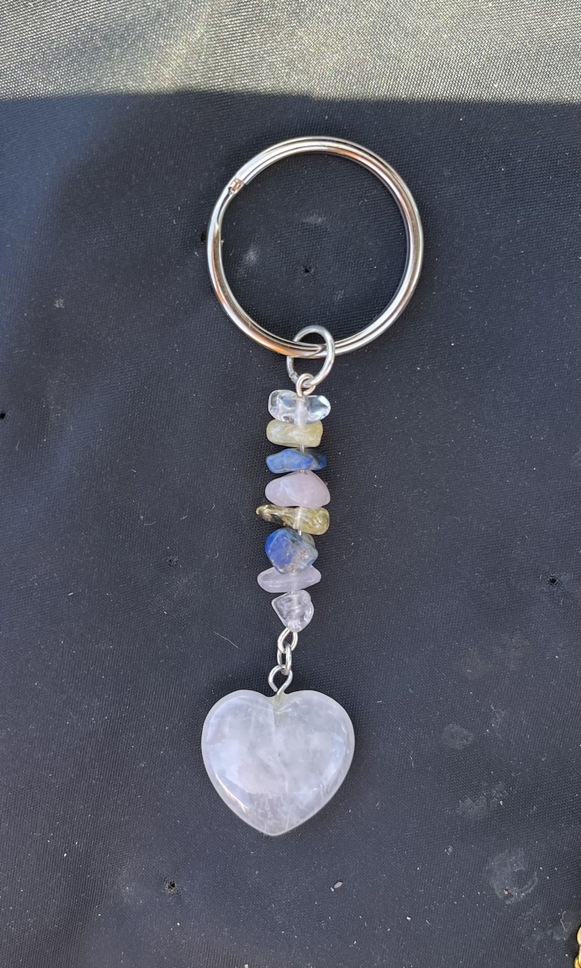 Natural Charged Muti Protection Keychain/necklace (known For : Protection,Healer,remove Negativity, Help Love, Cleanses Aura,reduce Stress )