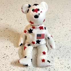 Vintage 1998 Ty Beanie Babies Glory the Independence Day Bear