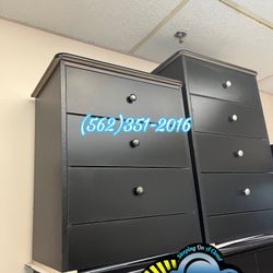 Three Drawer Black Compressed Dresser Chest Comoda 