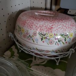 New Temp Tations Spring Design Casserole Dish W Rack