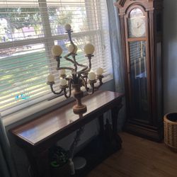 Candle Holder With White Candles 