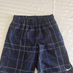 Nike navy blue striped Swoosh active wear Shorts Men’s Med