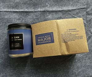 Bath & Body Works Ocean Candle - Deep Blue Men's Collection Scented Candle 7onz