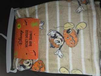 Mickey Mouse Halloween Baby Blanket