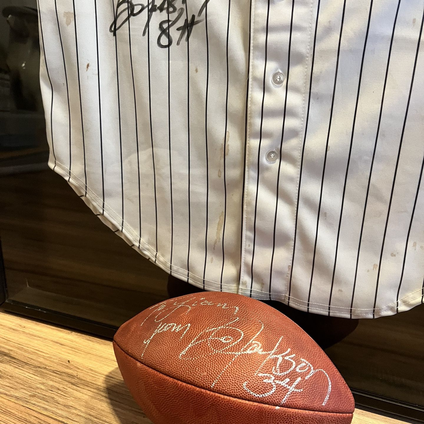 Bo Jackson Signed Jersey And Football In Display Case for Sale in Chicago,  IL - OfferUp