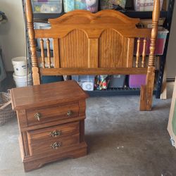 Side Dresser & Queen Size Bed Frame
