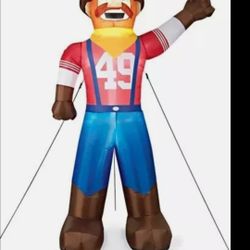  49ers 7ft  Tall LED  Inflatable