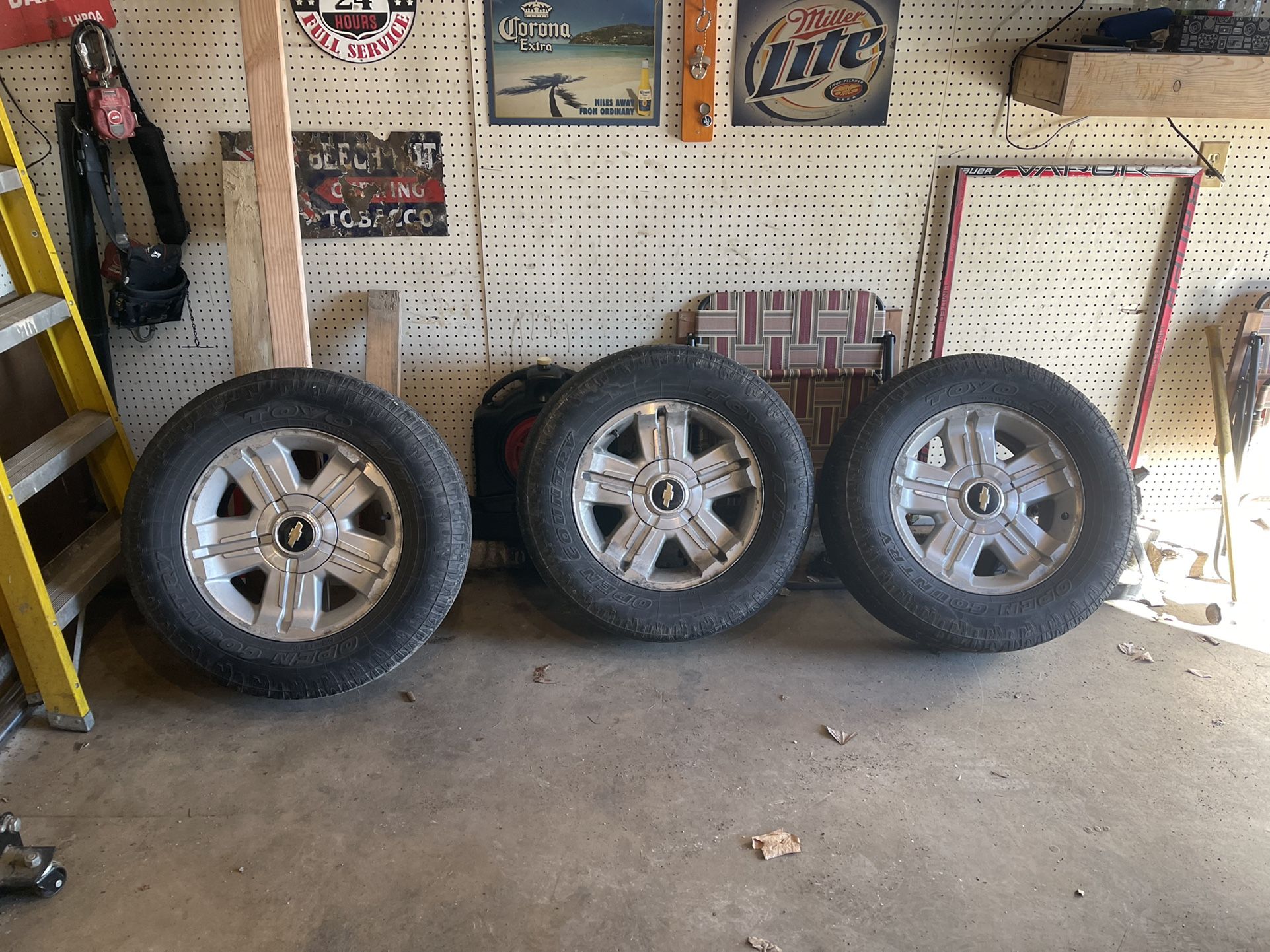 Set Of 3 2010 Chevy Silverado Rims And Tires