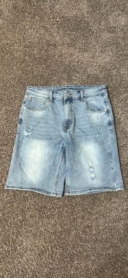 size 32 blue jorts