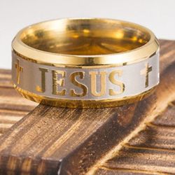 Jesus Unisex Rings Promise Rings Mens Jewelry 