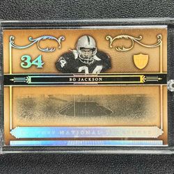Super Sharp And Rare Mint BoJackson 2006 Playoff National Treasures Raiders #2.. # Numbered  76 /125... 