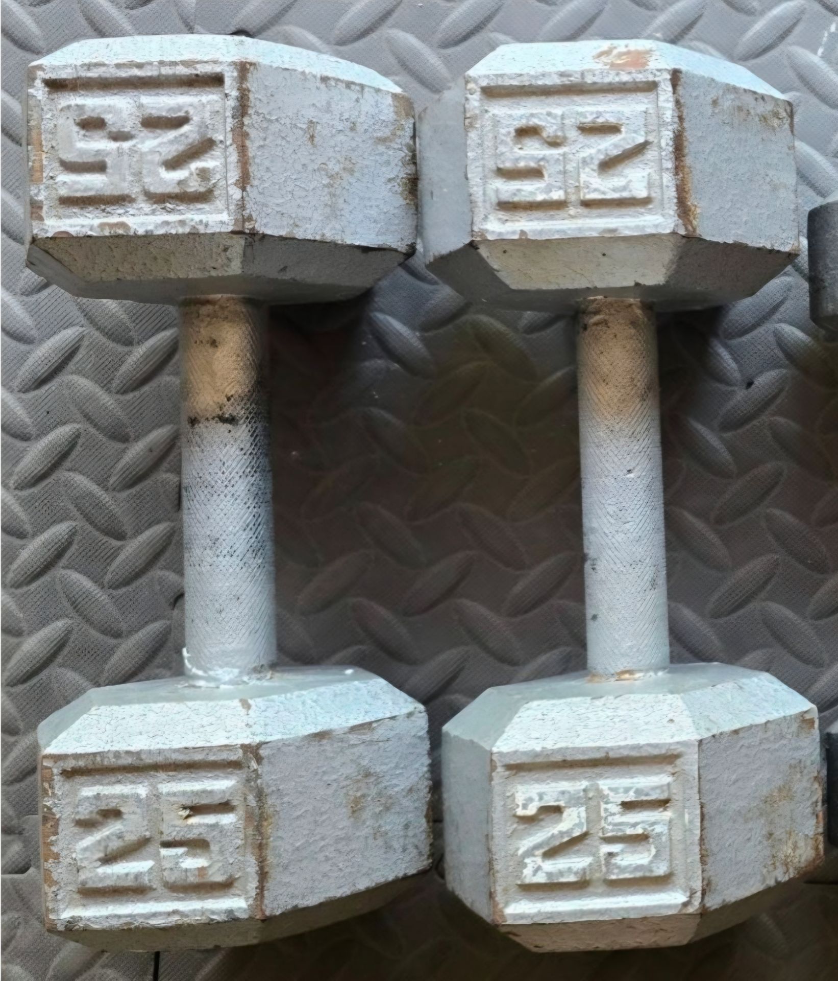 25lb hex dumbbells set