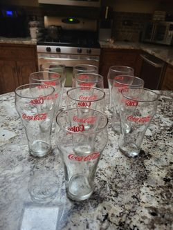 VINTAGE 6" 6 OZ COCA-COLA GLASSES..$4 EACH OR ALL 10 - $35