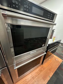 KitchenAid 30in Double Wall Oven KOED530SPS Convection Self Clean PrintShield + AIRFRY MODE