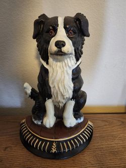 Border Collie Vintage Upper Deck Iron Doorstop Doorstop
