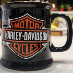 Official Harley Davidson Motorcycles Coffee Mug / Cup Black Bar And Shield 14 Oz NEW!