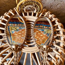 Vintage Hangable Mirror Candle Holders