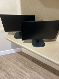 Dual monitors cords included