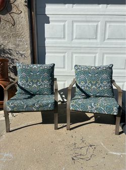 Outdoor Patio Chairs with Cushions – 3 piece