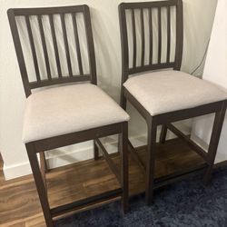 IKEA Bar Stools/chairs W/removable Padded Fabric Seat