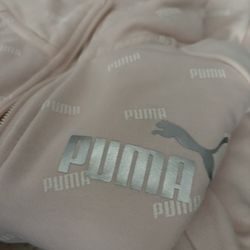 Women’s Light Pink Puma Pullover Sweatshirt 