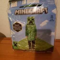 Kids Halloween Minecraft Creeper Costume