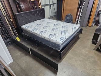 Queen bed and mattress