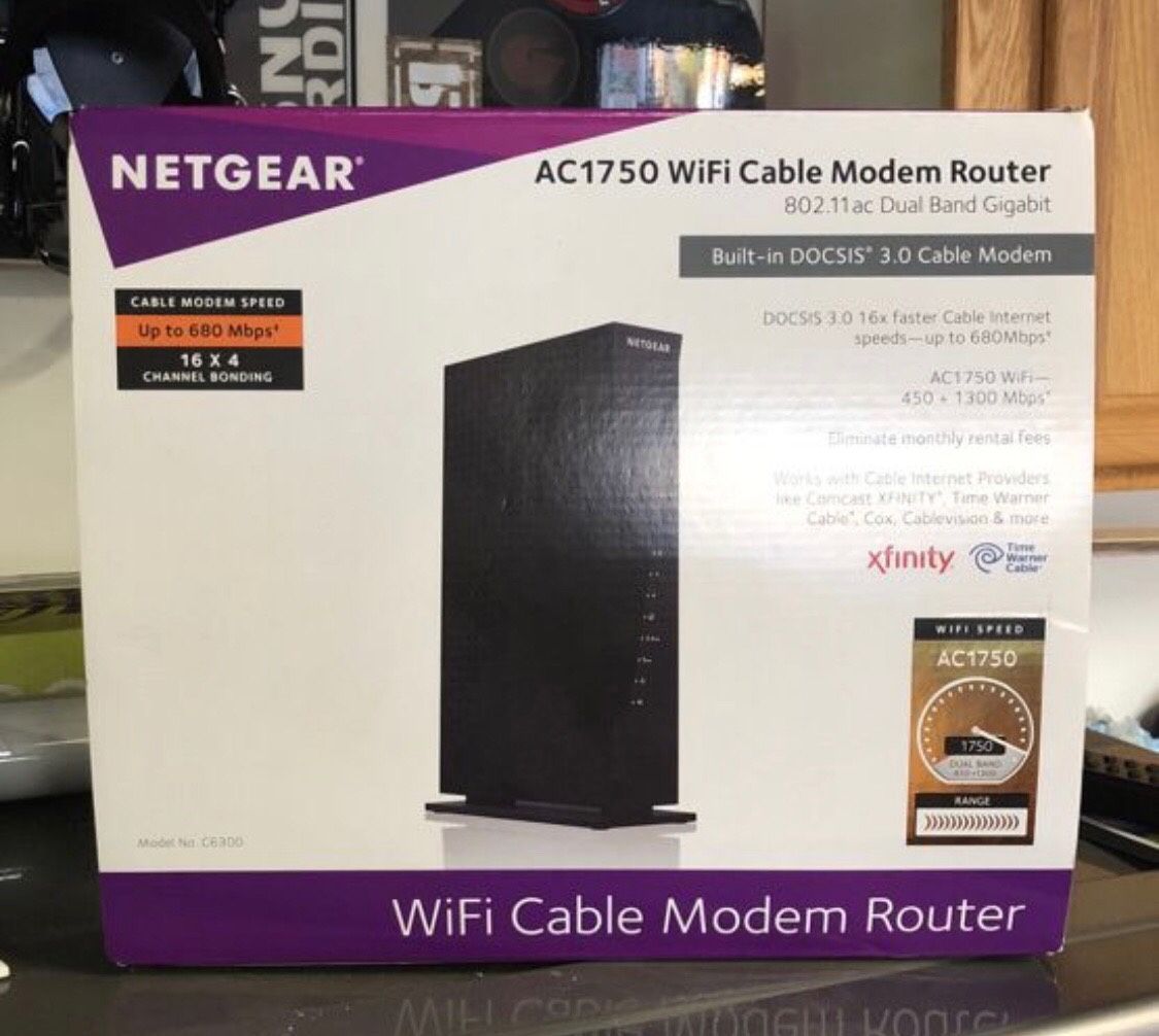 Net gear WiFi cable modem router