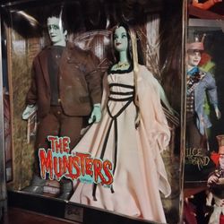 Barbies The Munsters Are 400 The Colossan One Is $300 The Bride Doll Silk Tone Is Three
