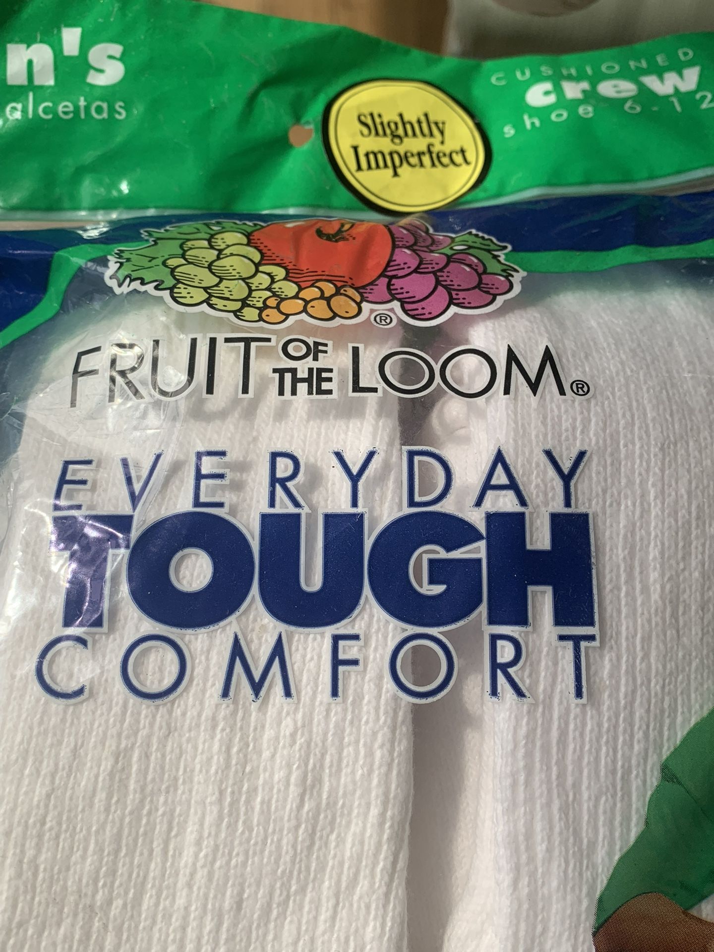 New FRUIT OF LOOM, Six Pairs Of Men’s Sox.