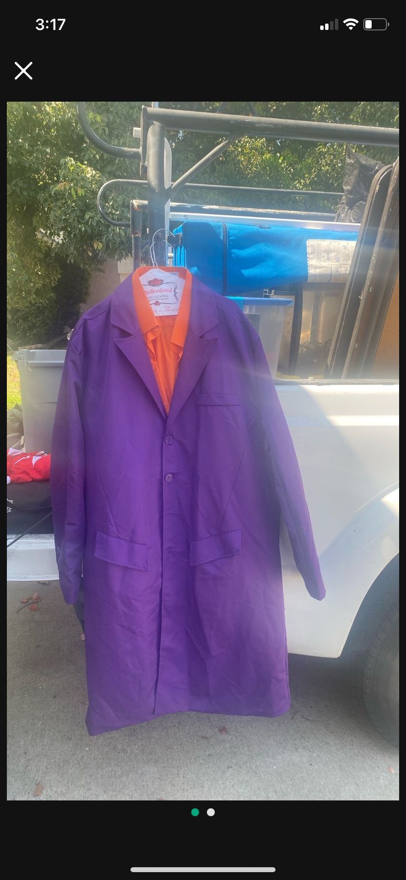 Joker Costume Complete Like New  Adult Size Large